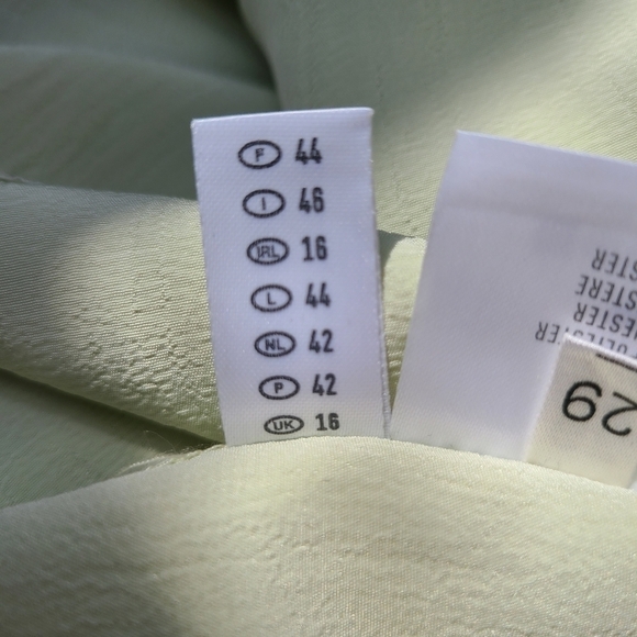 Canda Textured Green Button-down Blouse with Embroidered Collar, Size XL - Picture 10 of 10